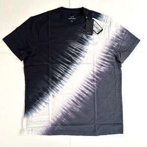 (NWT) Armani Exchange Black Tie Dye T-Shirt - Size L - Short Sleeves - Mens